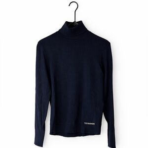 Ted Baker Women's Dark Blue Turtleneck Sweater